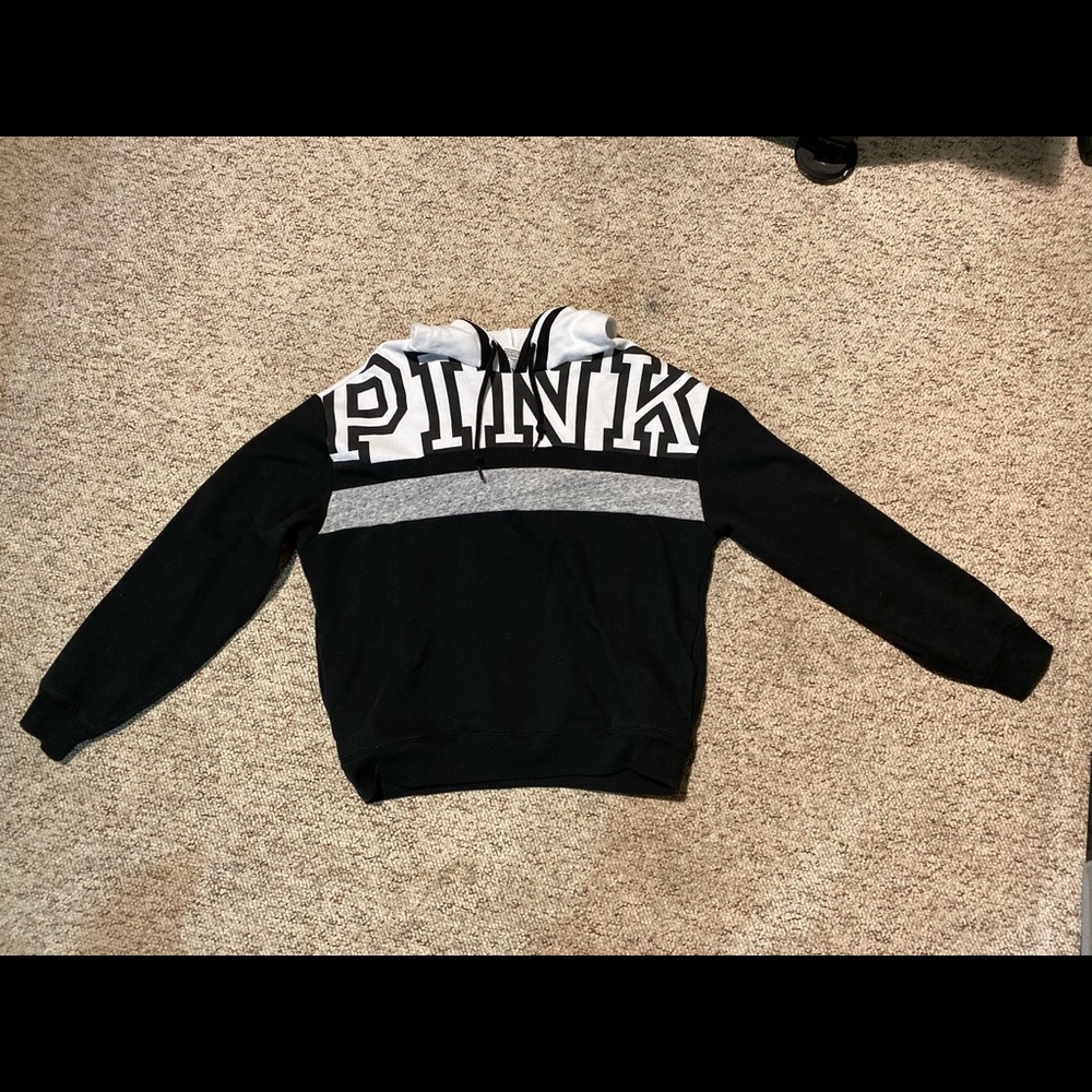 Victoria Secret Pink zip up hooded sweatshirt